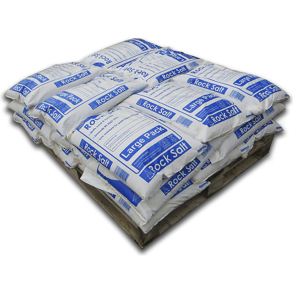 Brown Rock Salt | Pallets of Large 25kg Bags, Brown Rock Salt | Pallets of Large 25kg Bags, Brown Rock Salt | Half Pallet | 500h x 1200w x 1000d mm | 20 x 25kg Packs-2
