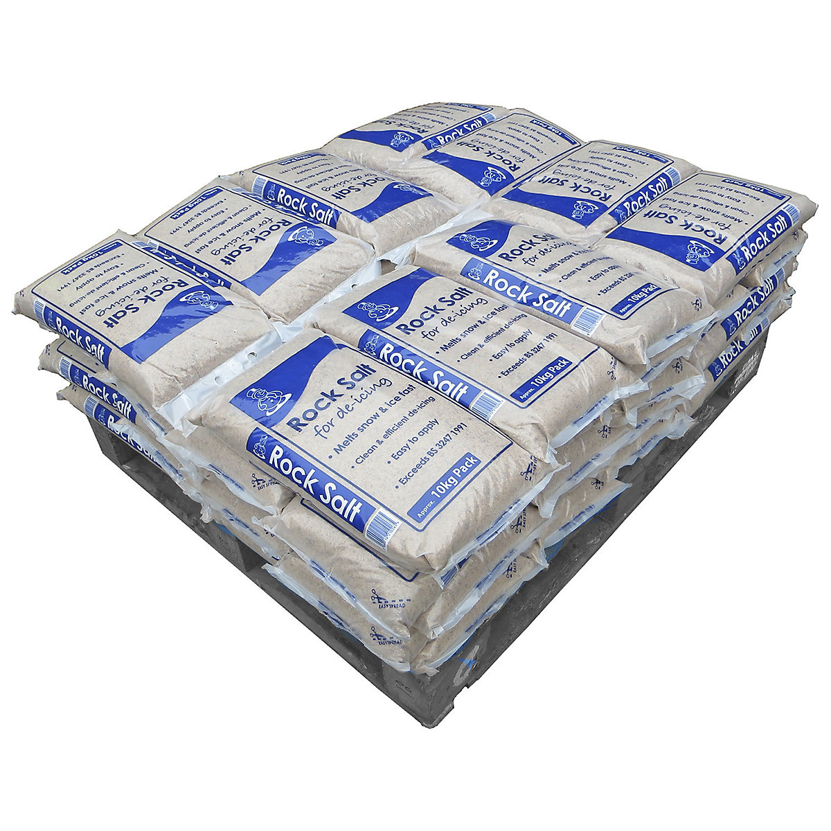 Brown Rock Salt | Pallets of Small 10kg Bags, Brown Rock Salt | Pallets of Small 10kg Bags, Brown Rock Salt | Half Pallet | 500h x 1200w x 1000d mm | 50 x 10kg Bags-2