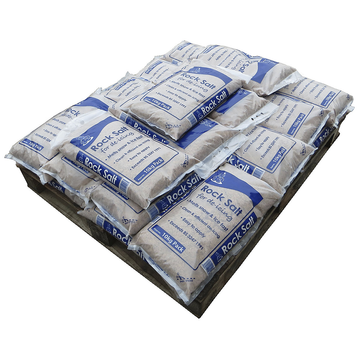 Brown Rock Salt | Pallets of Small 10kg Bags, Brown Rock Salt | Pallets of Small 10kg Bags, Brown Rock Salt | Quarter Pallet | 300h x 1200w x 1000d mm | 25 x 10kg Bags-0