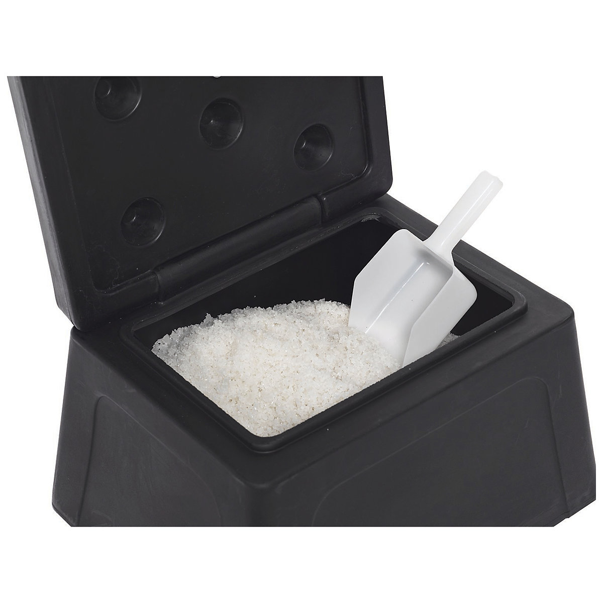 Mini Grit Bin with Salt Scoop and 10kg De-Icing Salt (Product illustration 2)-1