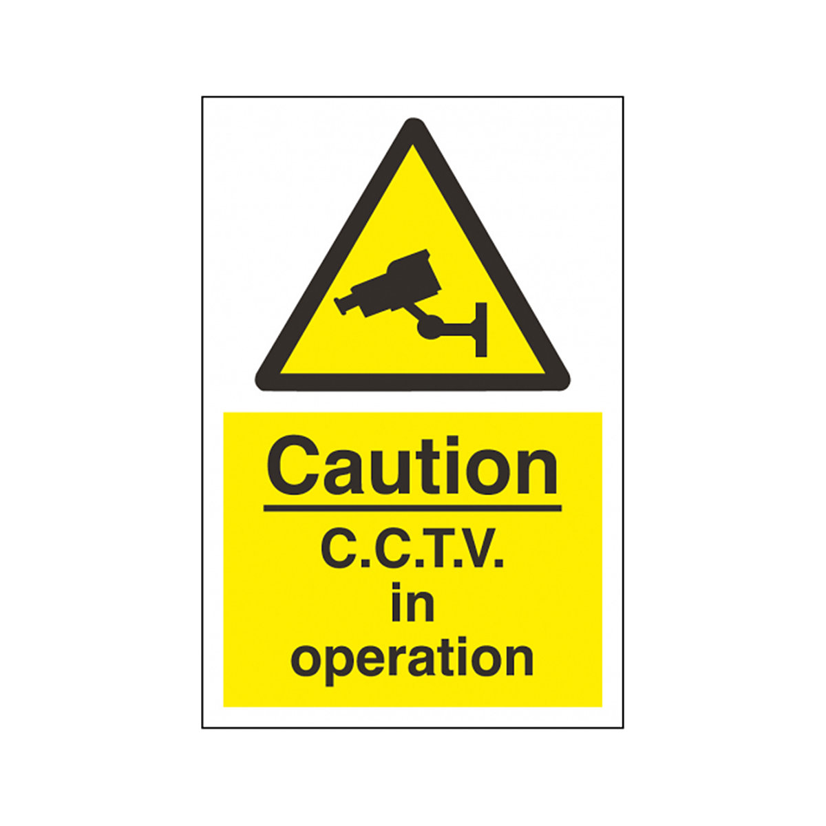 CCTV In Operation Caution Signs, CCTV In Operation Caution Signs, CCTV In Operation Caution Signs | 200mm x 300mm | Self Adhesive Vinyl | Portrait-1