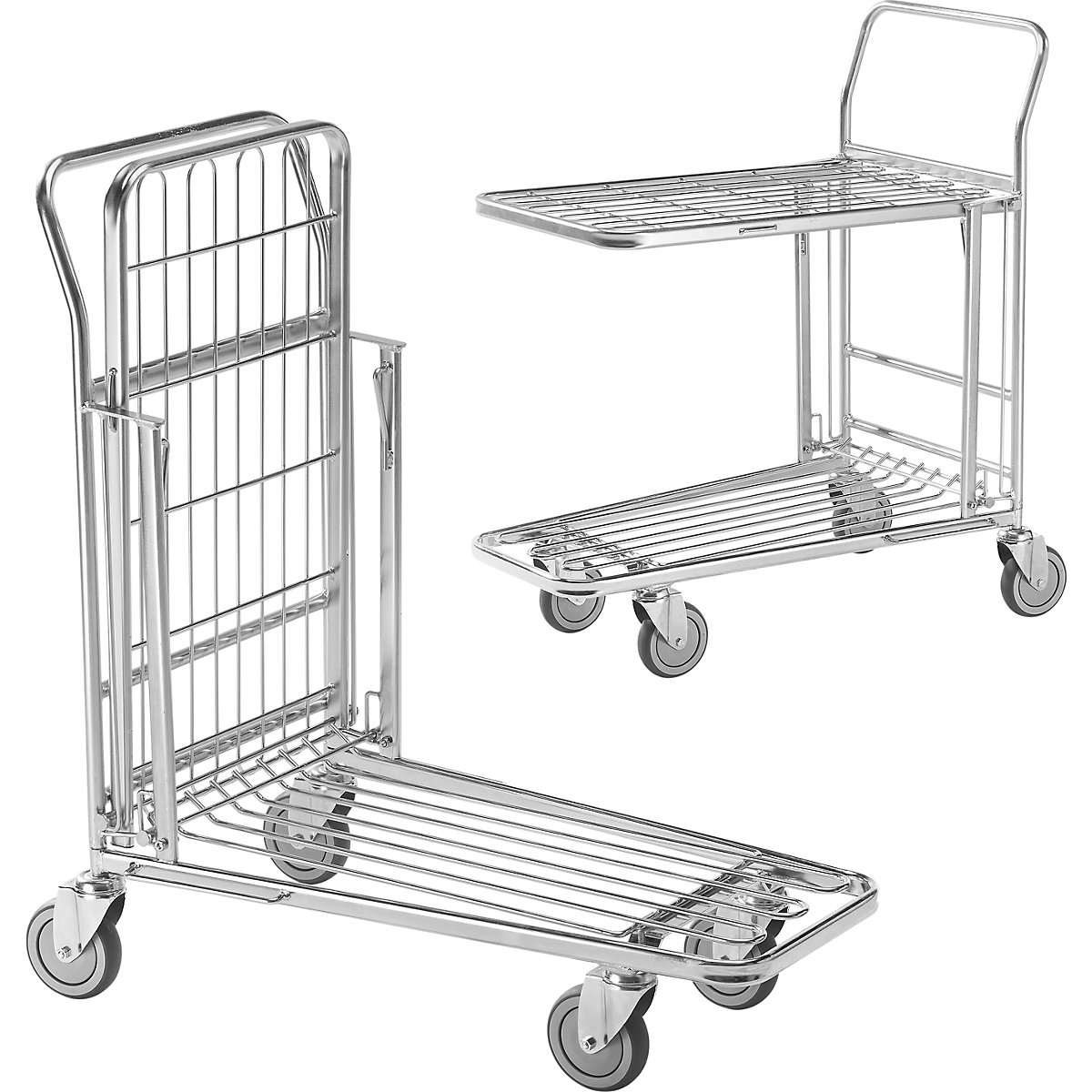Nákupný vozík, pozinkovaný – Kongamek (Zobrazenie produktu 2)-1