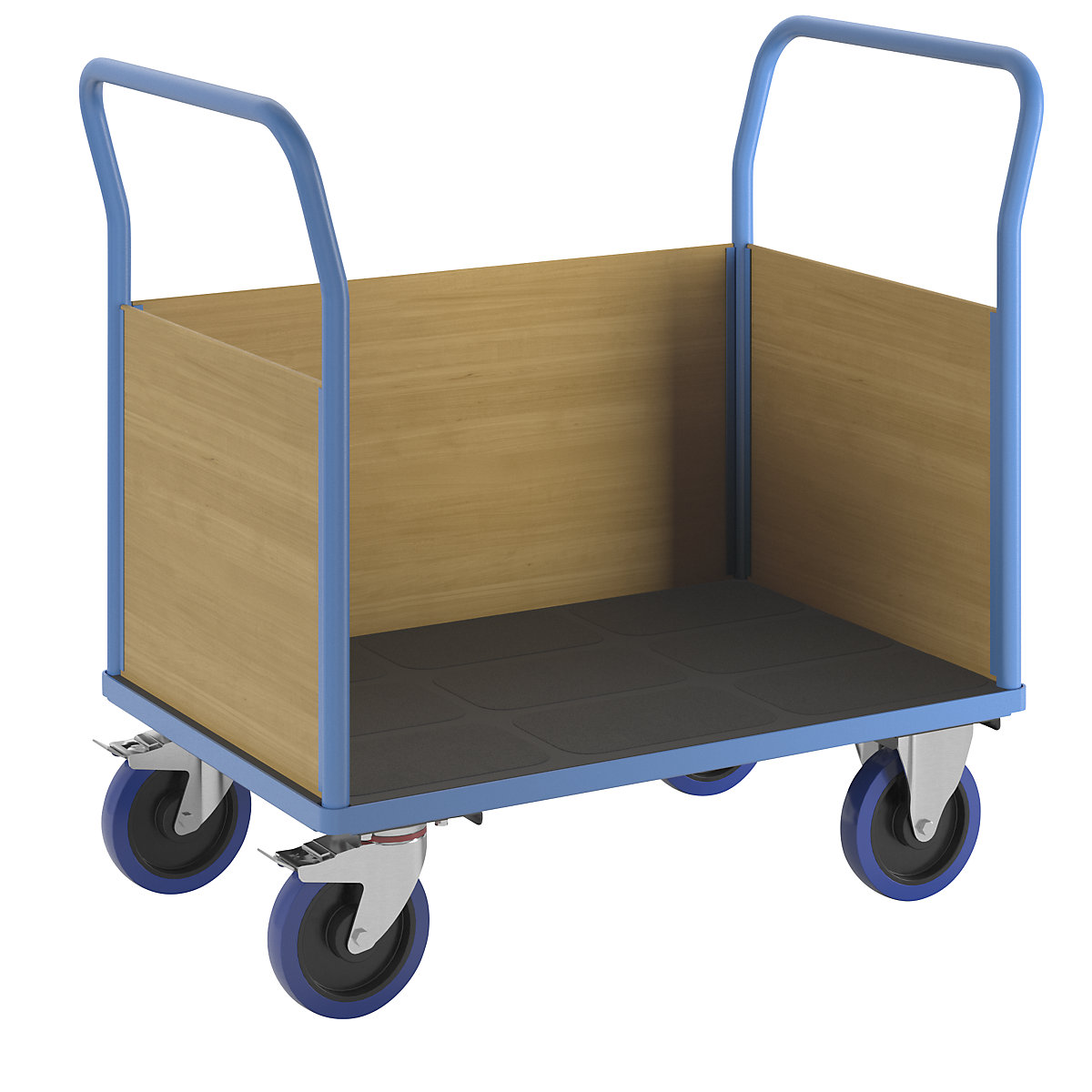 Plošinový vozík s drevenými stenami - eurokraft pro