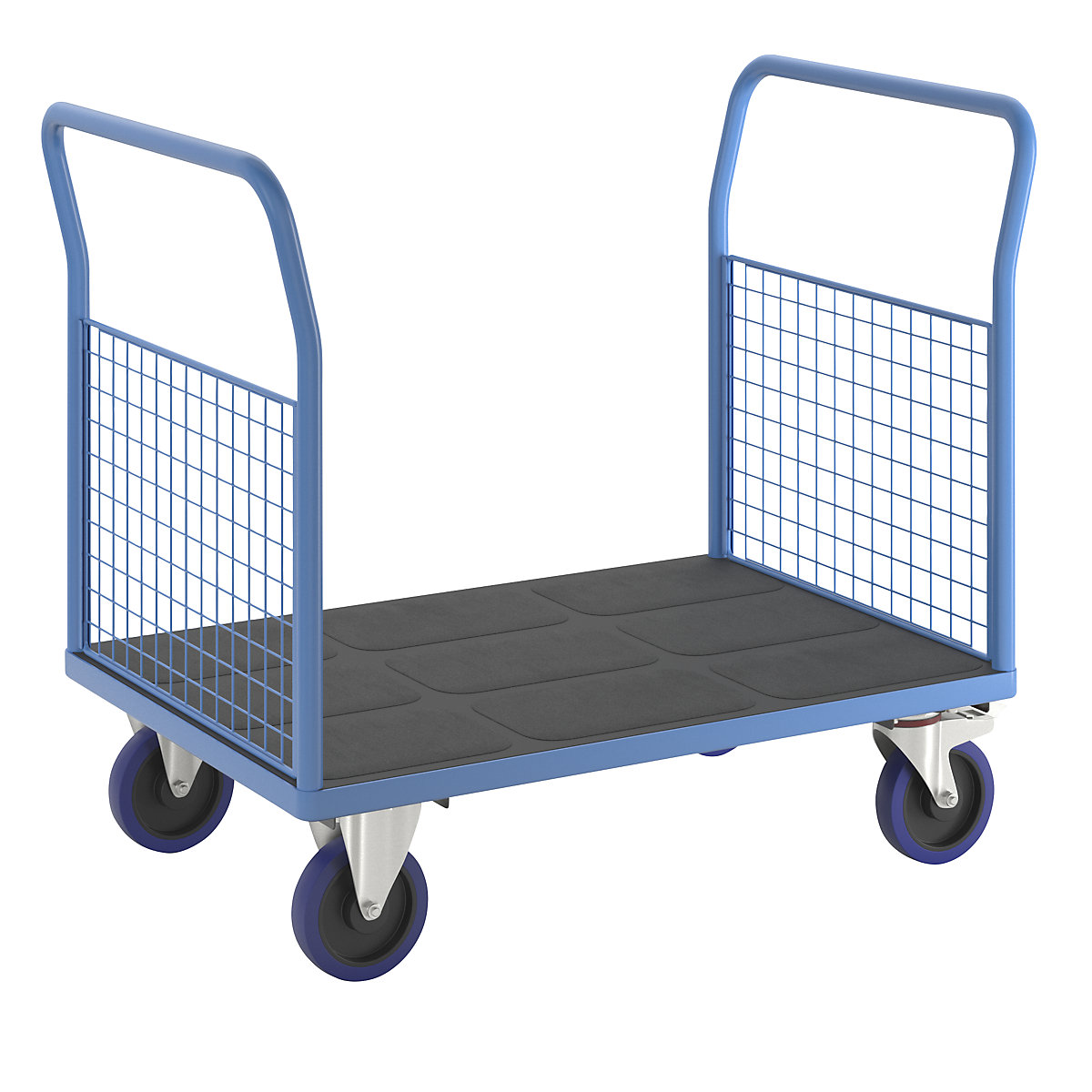 Plošinový vozík s mriežkovými stenami - eurokraft pro