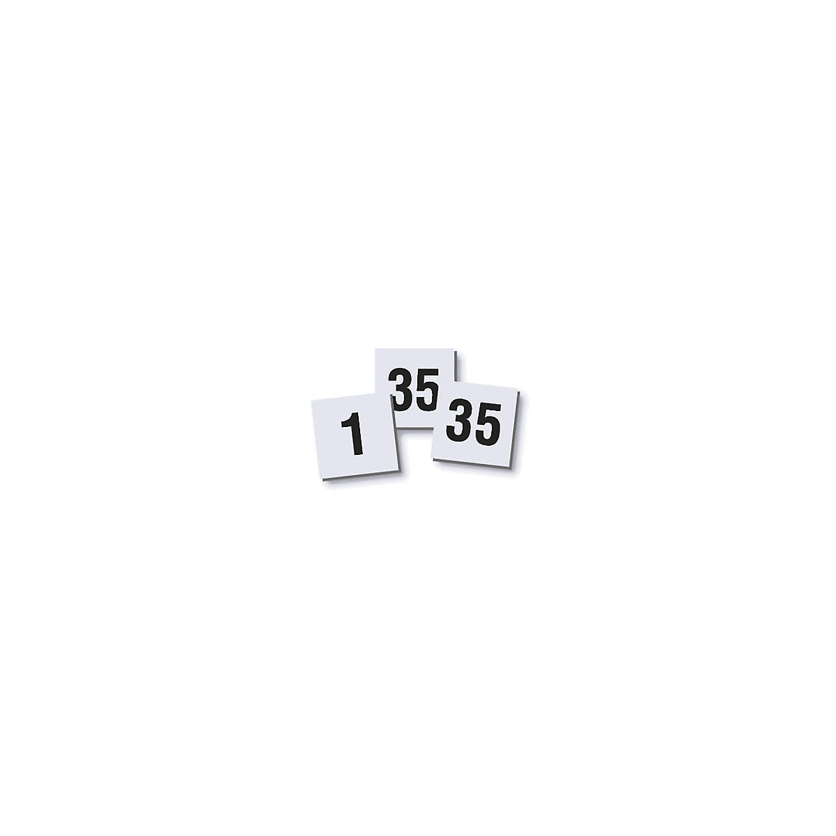Juego de imanes numéricos – magnetoplan, 10 x 10 mm, UE 2 unid., cifras 1 – 35-0