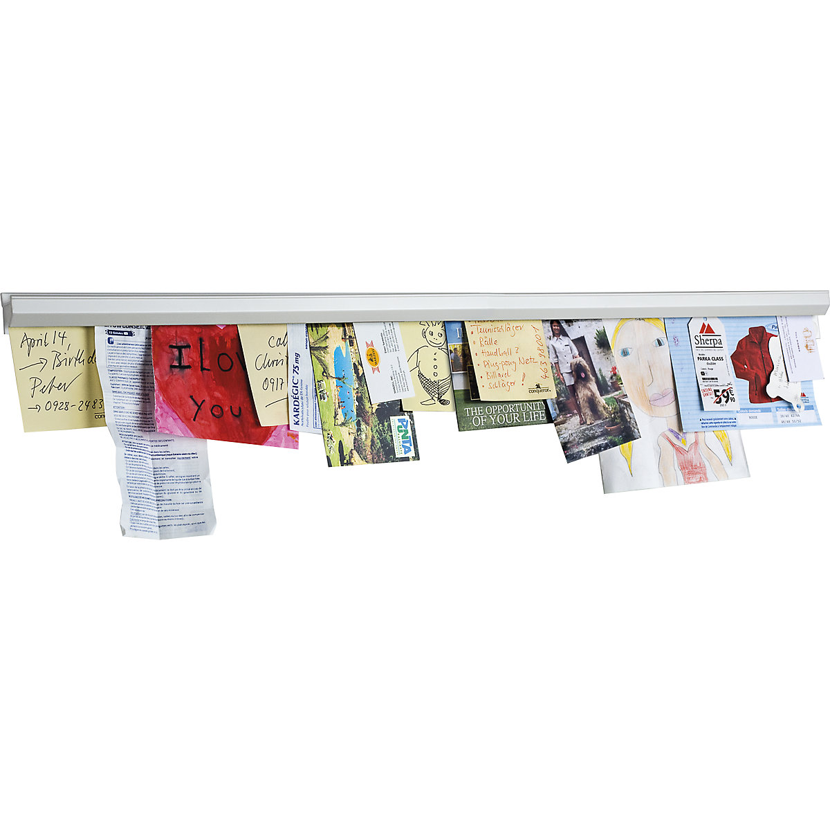 Catchball klemrail – magnetoplan, geanodiseerd aluminium, VE = 2 stuks, lengte 500 mm-0