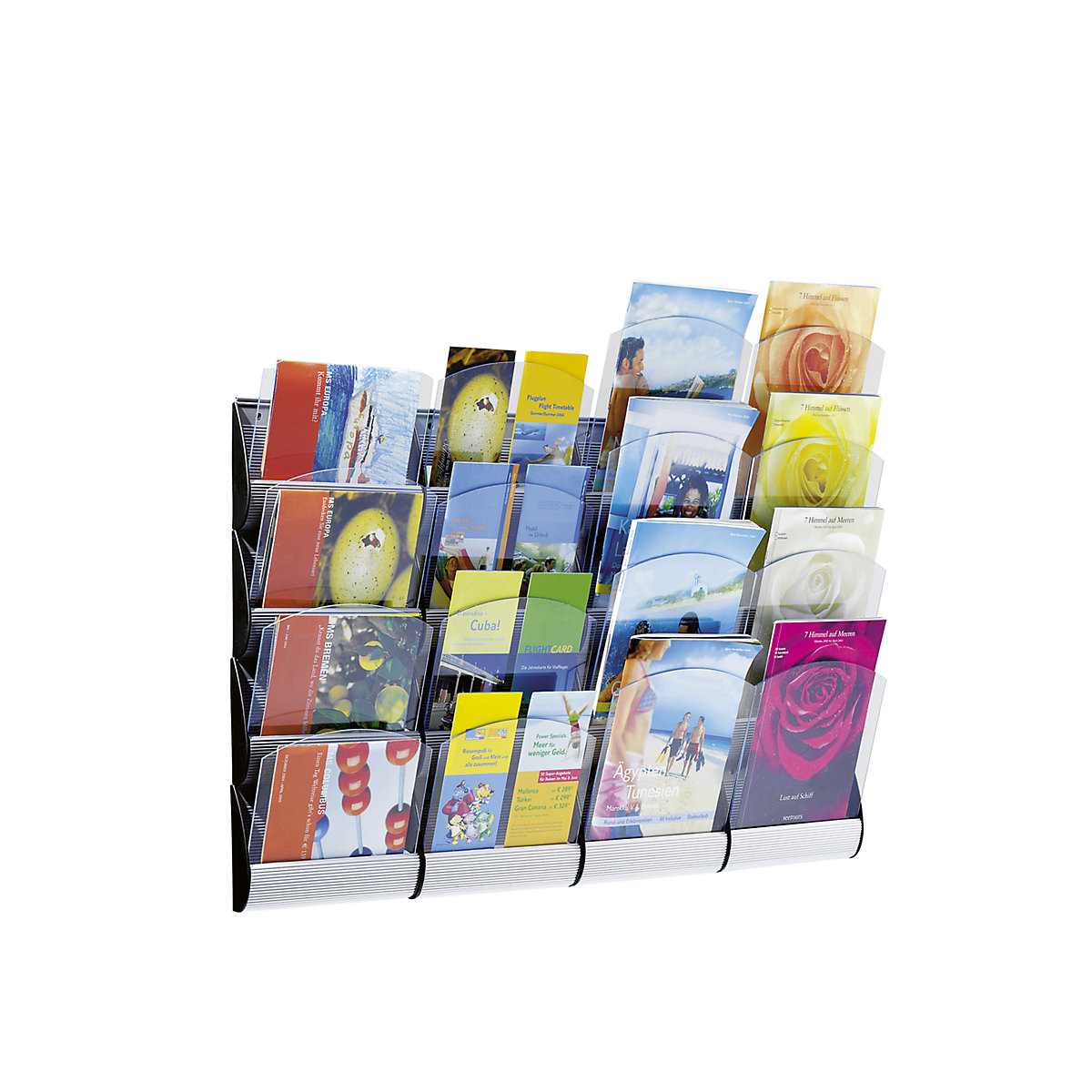 Wall mounted brochure rack (Product illustration 2)-1