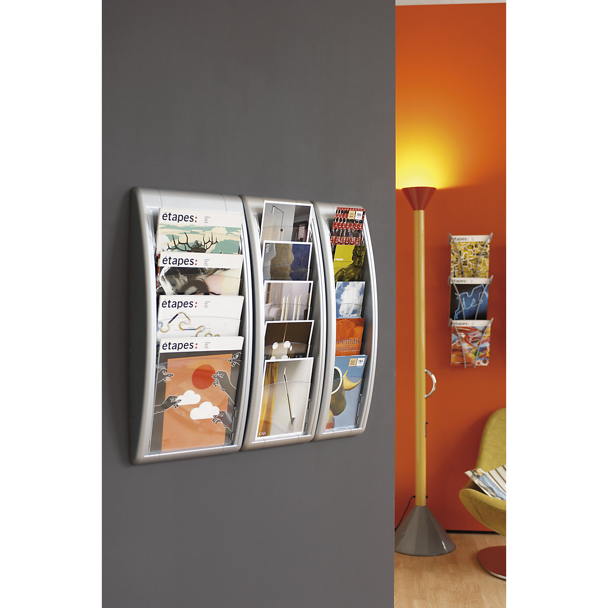 Wall mounted brochure racks (Product illustration 5)-4