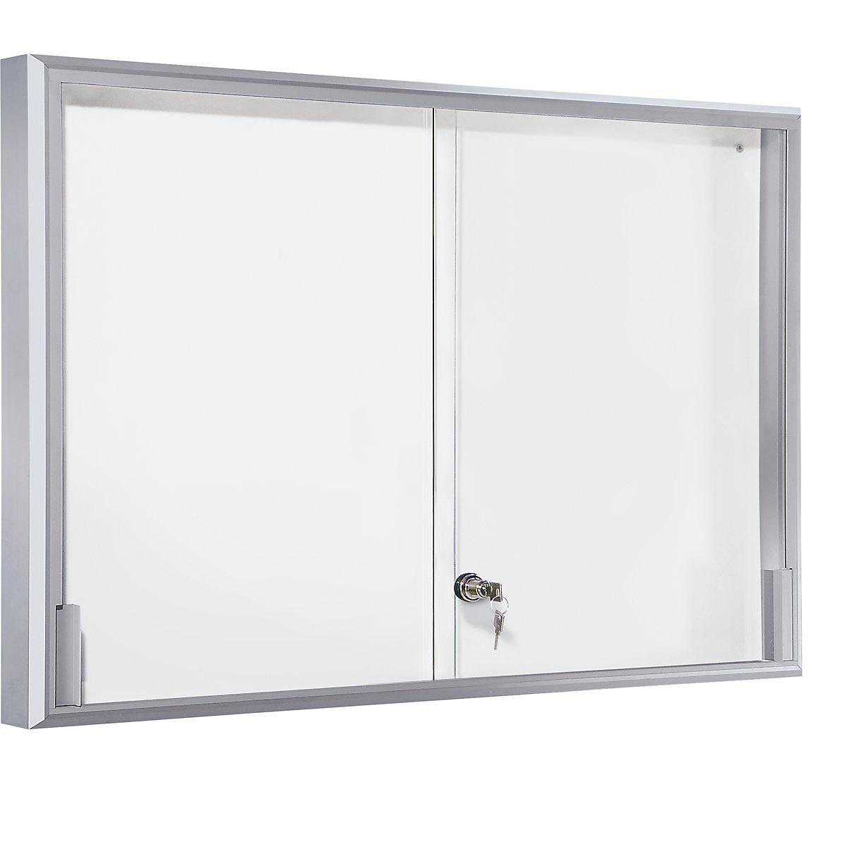Display case, aluminium frame, sliding doors - eurokraft pro
