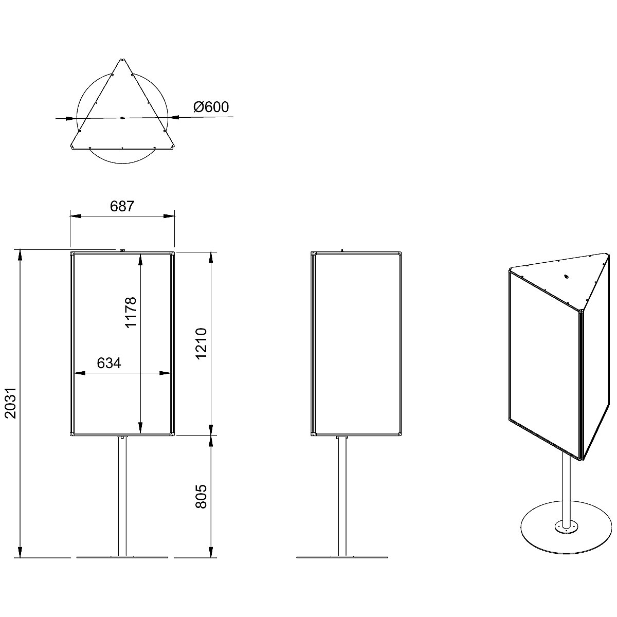 Display column, rotates 360° (Product illustration 8)-7