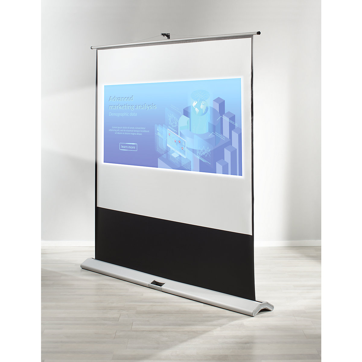 Projection screen, mobile – magnetoplan (Product illustration 5)-4