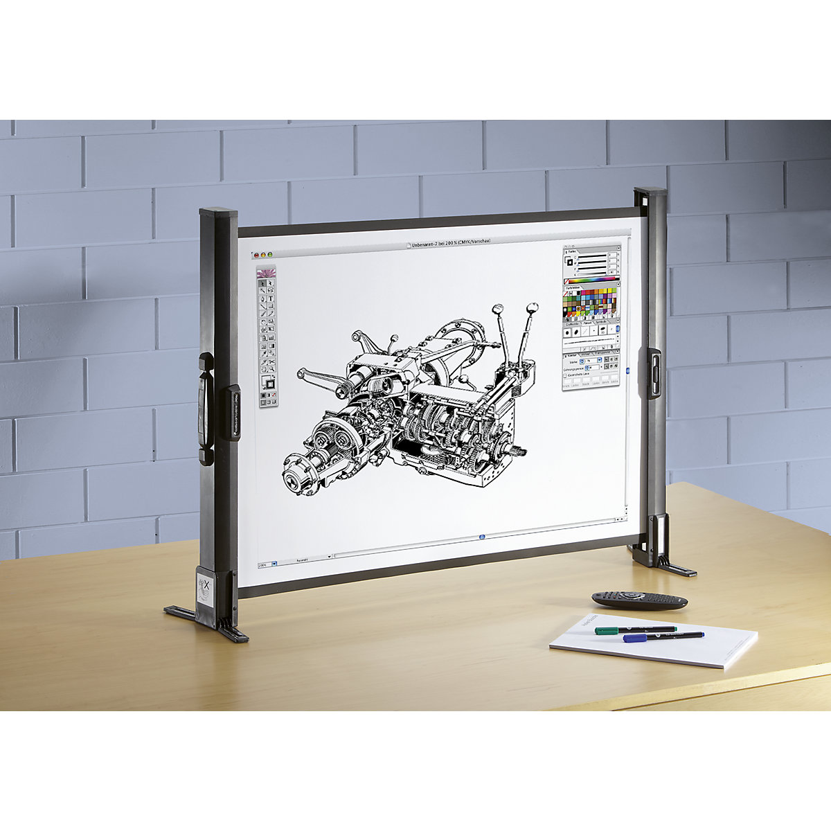 Tabletop projection screen