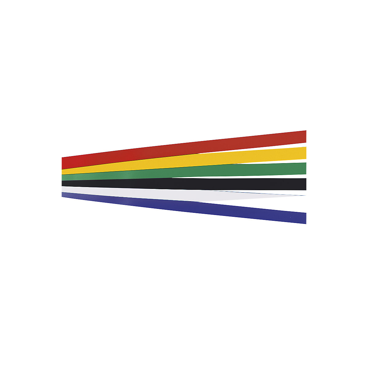 Magnetic strip, LxW 500 x 20 mm, pack of 18, yellow-0