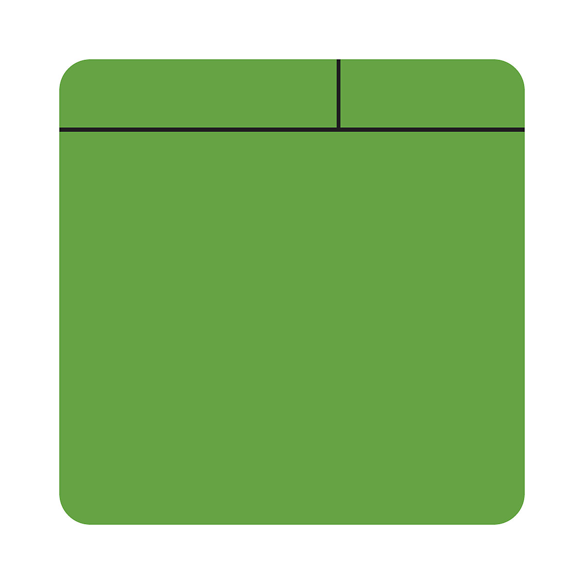 Post-it notes, magnetic, LxW 100 x 100 mm, pack of 10, green-0