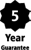 5 year guarantee