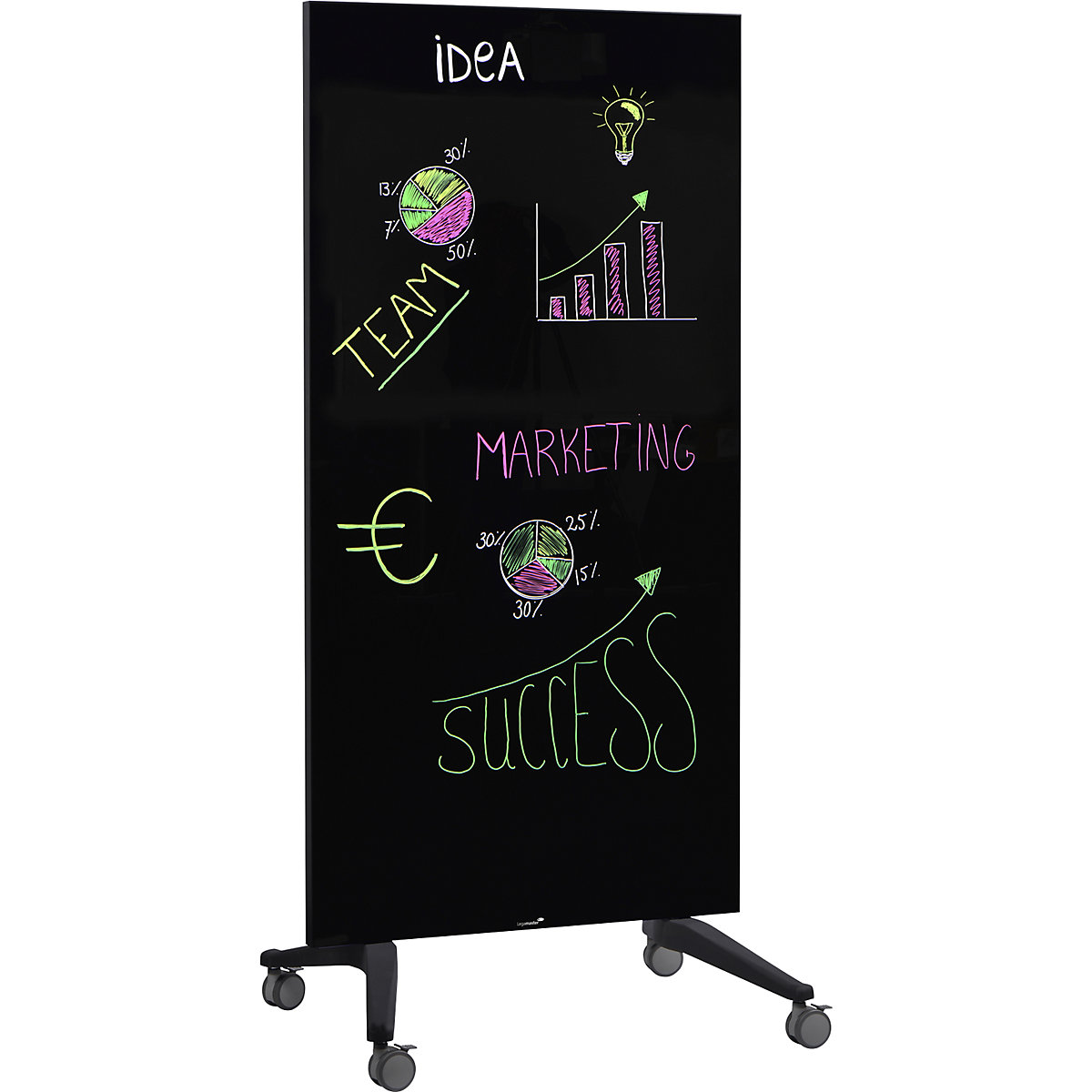 Glass board, mobile – Legamaster (Product illustration 5)-4