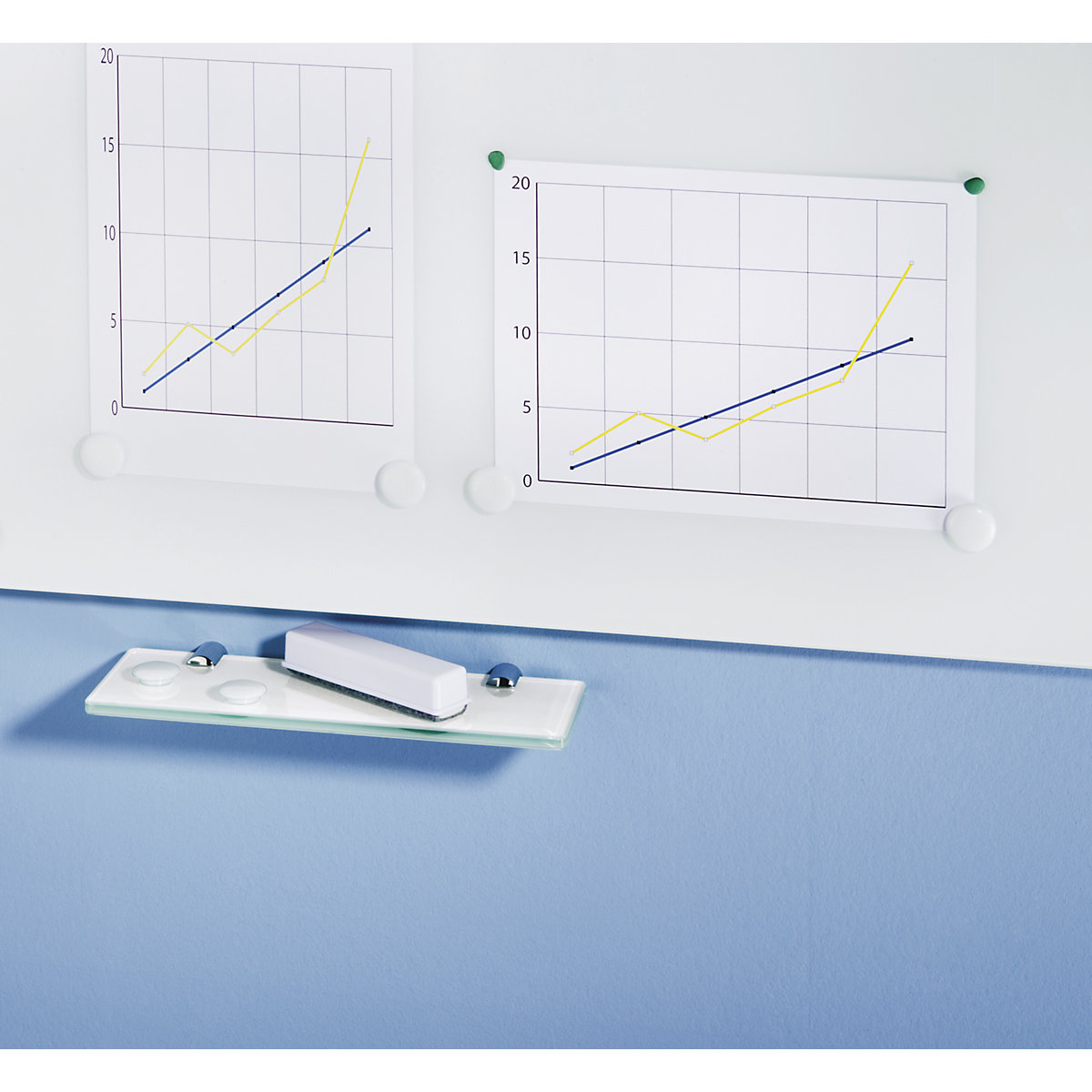 Glass whiteboard, complete set (Product illustration 3)-2