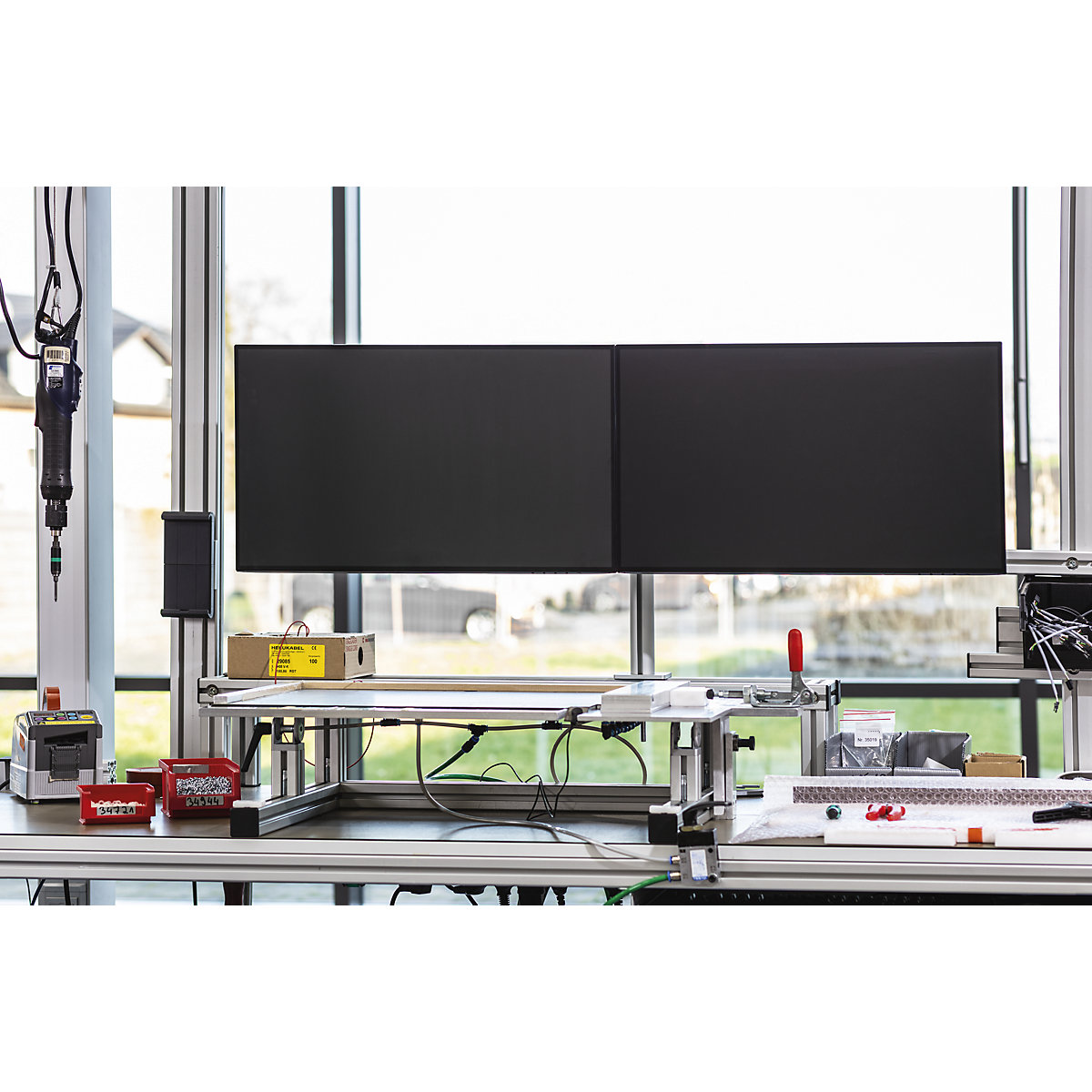 Držiak na monitor na 2 monitory – DURABLE (Zobrazenie produktu 9)-8