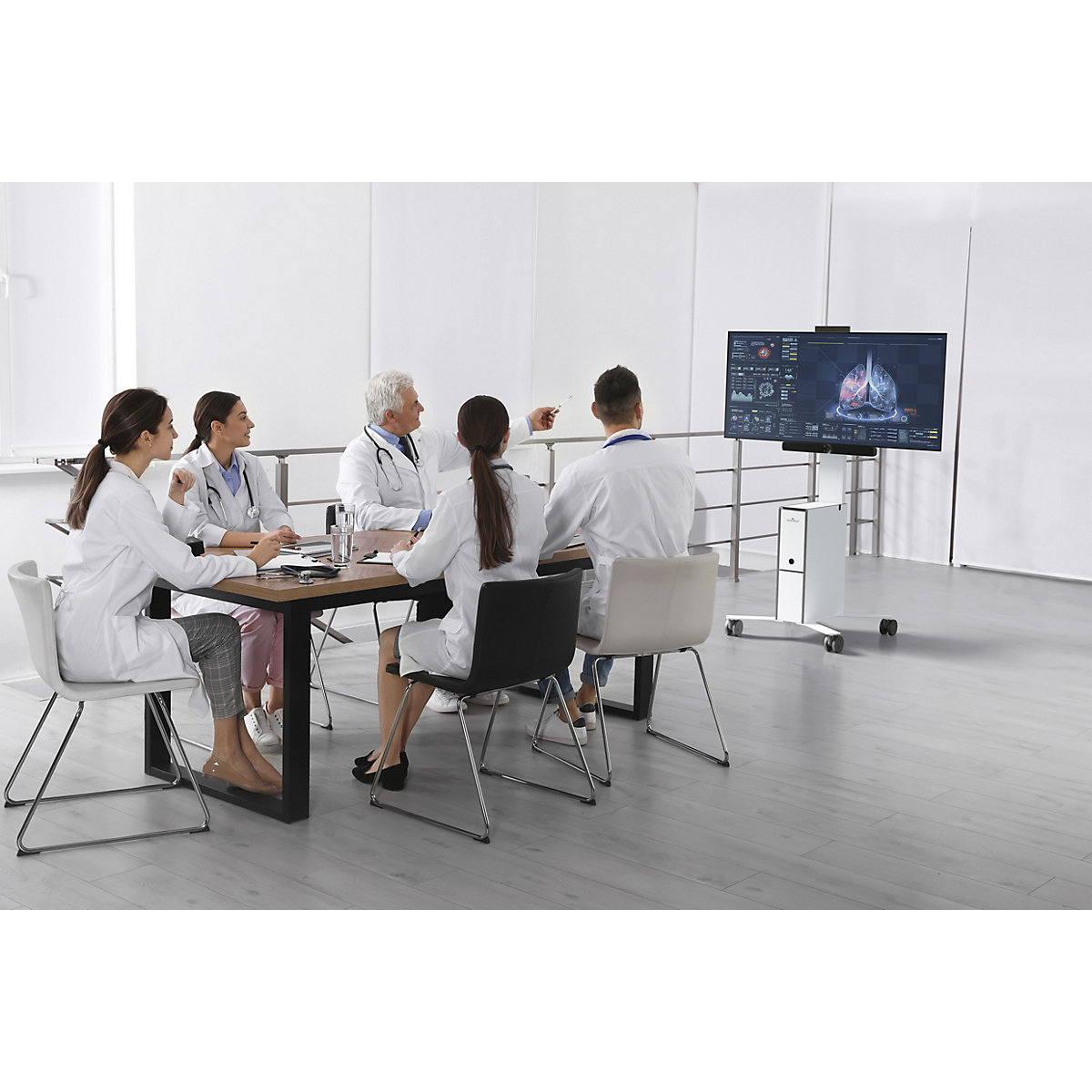 Mobilný TV vozík COWORKSTATION® – DURABLE (Zobrazenie produktu 24)-23