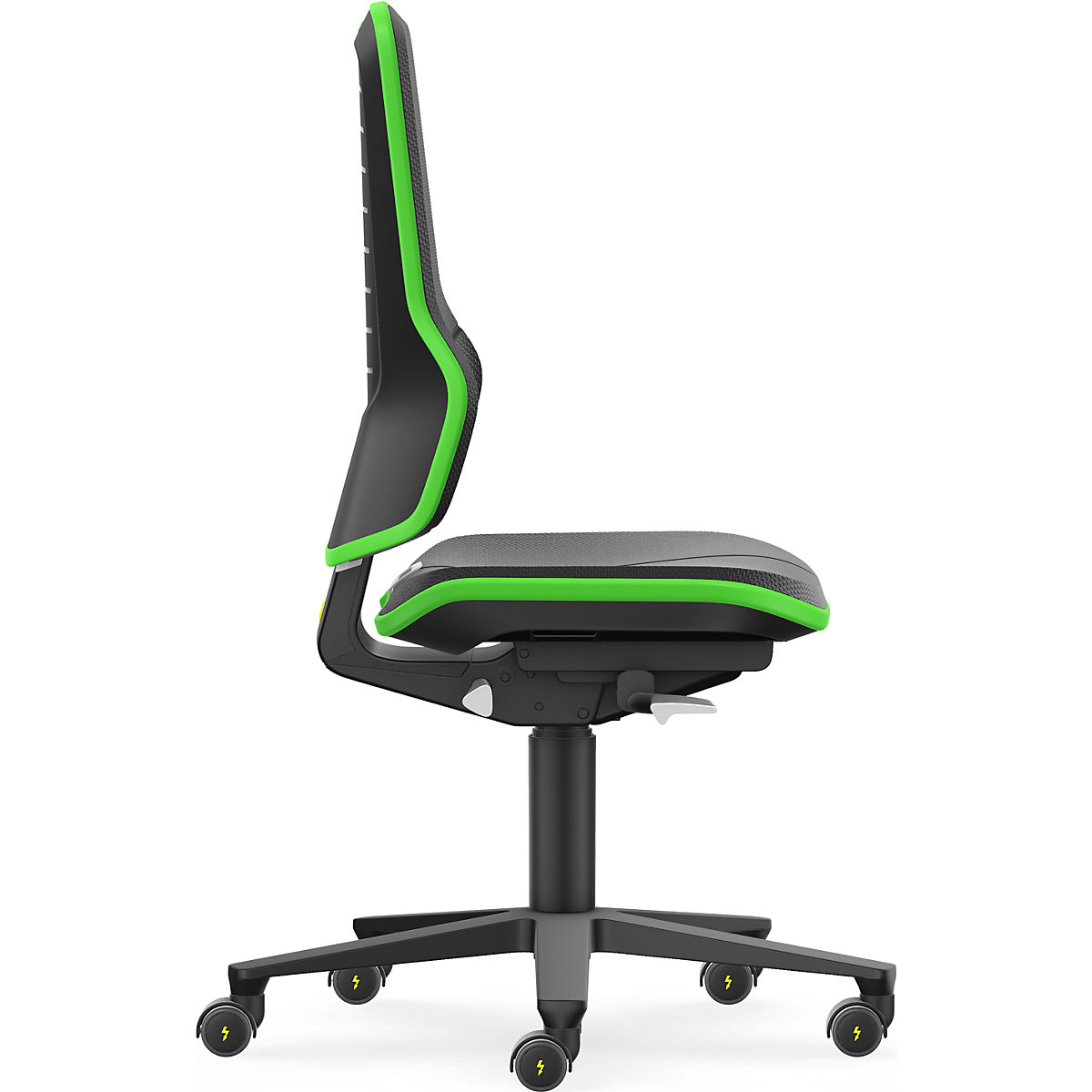 NEON pracovná otočná stolička ESD, kolieska – bimos (Zobrazenie produktu 4)-3