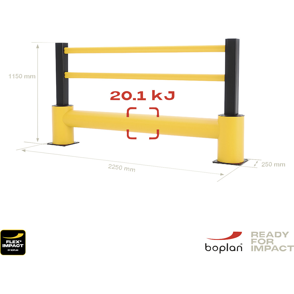 Protinárazové zábradlie FLEX IMPACT® – Boplan (Zobrazenie produktu 4)-3