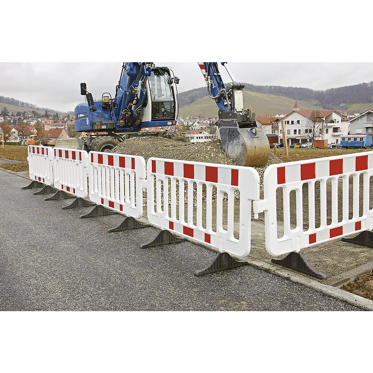 Zahradzovacia mriežka, HDPE, retroreflexná fólia – CrashStop (Zobrazenie produktu 3)-2