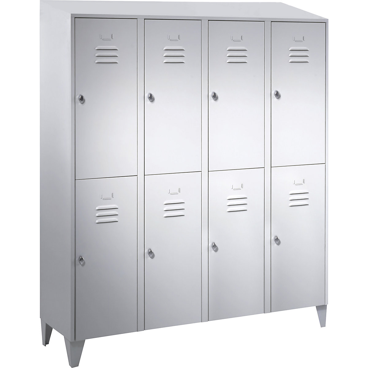 Dvojposchodová úzka skrinka Berlin 2 – Wolf, 4 boxy, undefined-43