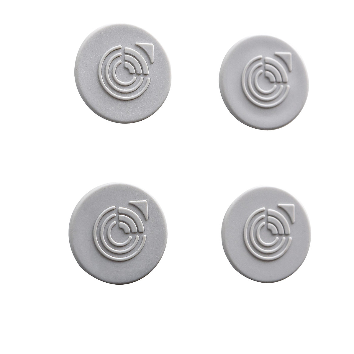 Mágnes vitrinekhez, kerek, Ø 25 mm, szürke, cs. e. 20 db-0