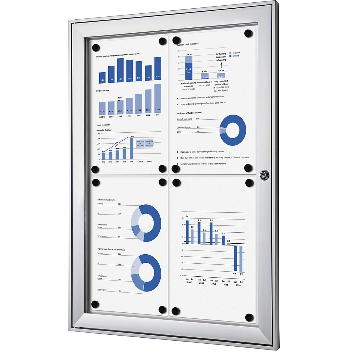 Informační skříňka s otočnými dveřmi – eurokraft pro (Obrázek výrobku 6)-5