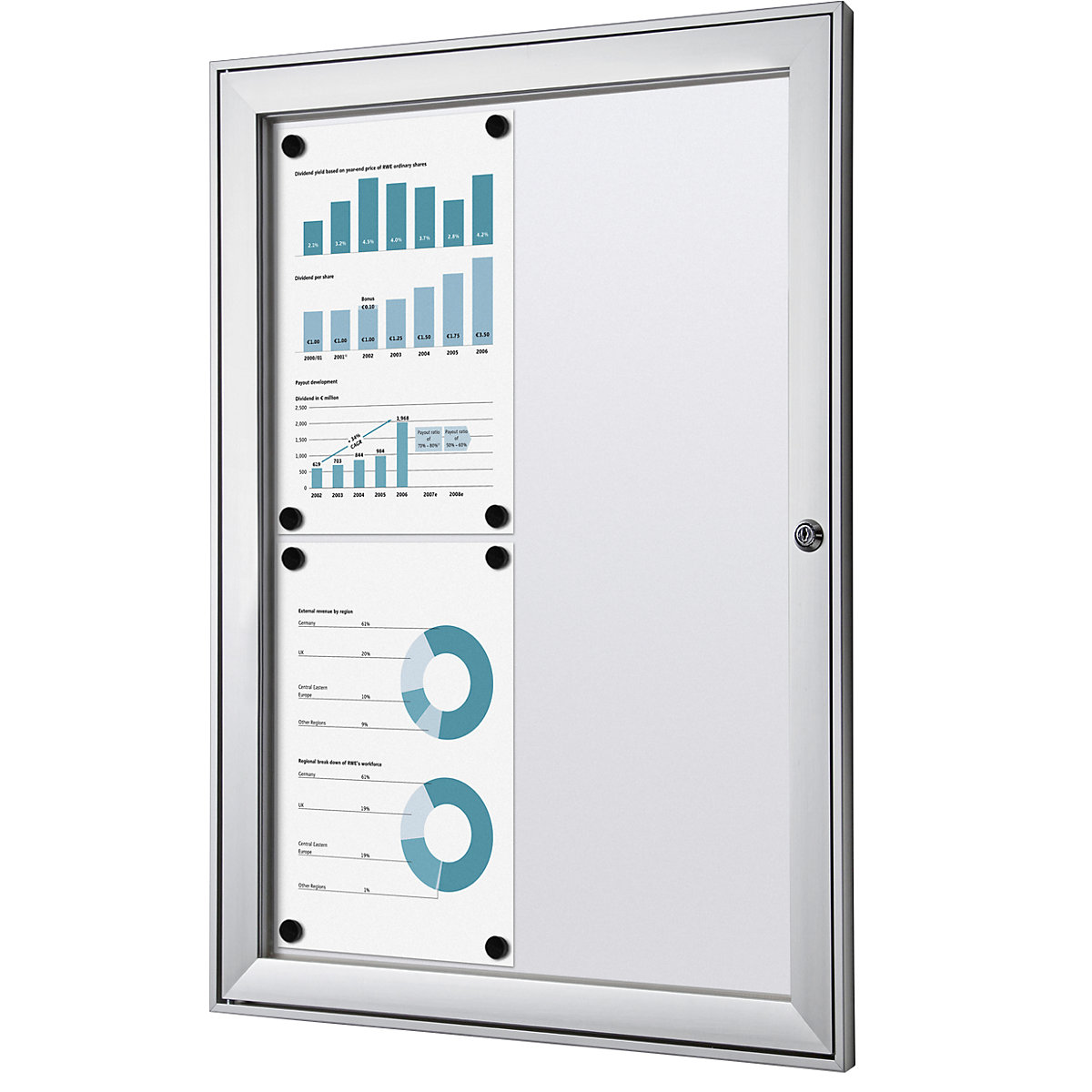Informační skříňka s otočnými dveřmi – eurokraft pro (Obrázek výrobku 3)-2