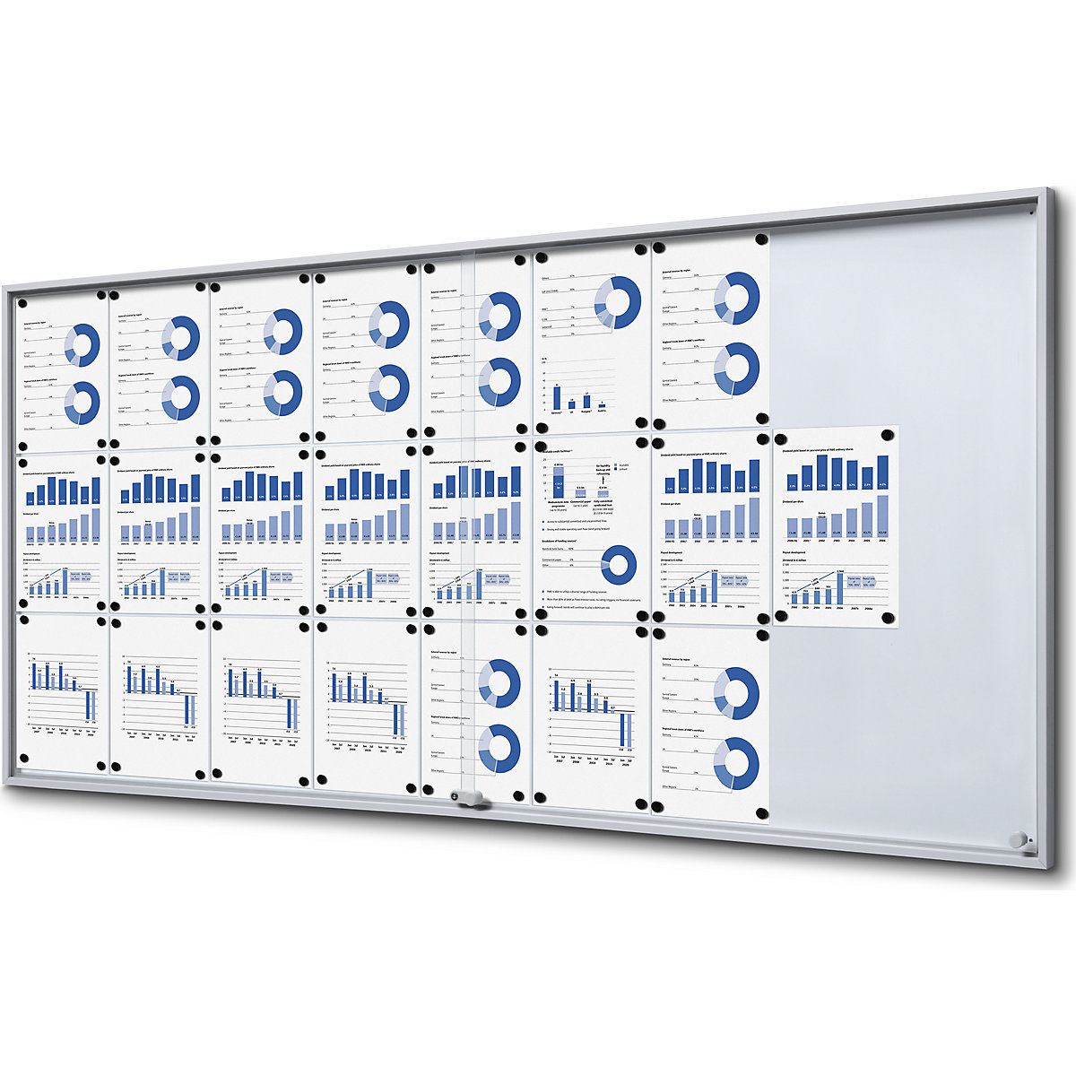 Informační skříňka s posuvnými dveřmi - eurokraft pro