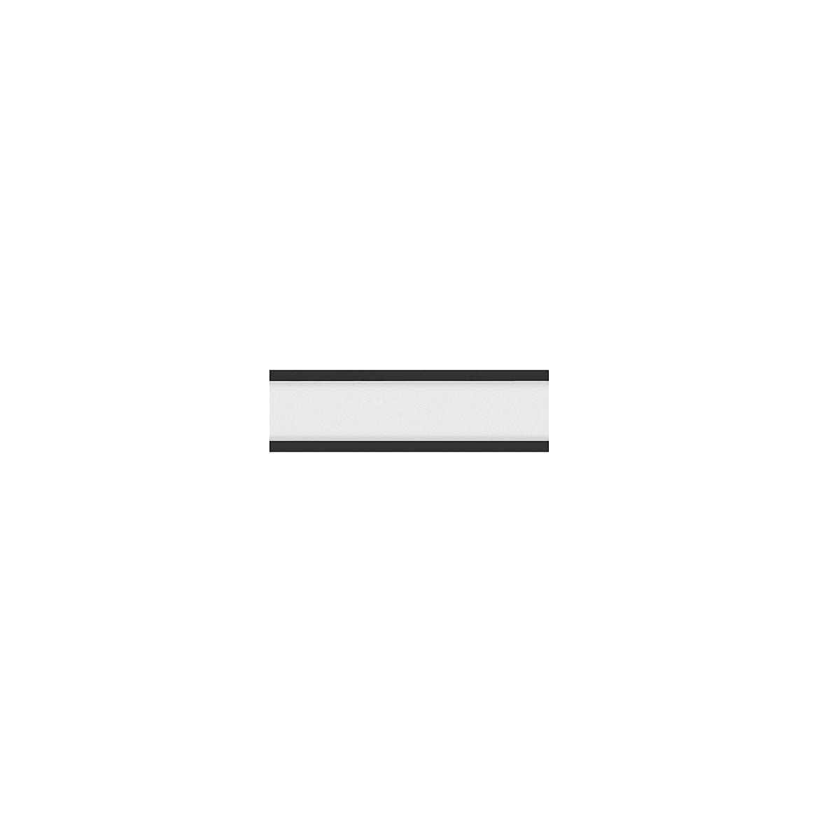 Magnetický rámeček pro zásuvné štítky – magnetoplan, v x š 15 x 50 mm, bal.j. 20 ks, černá-0