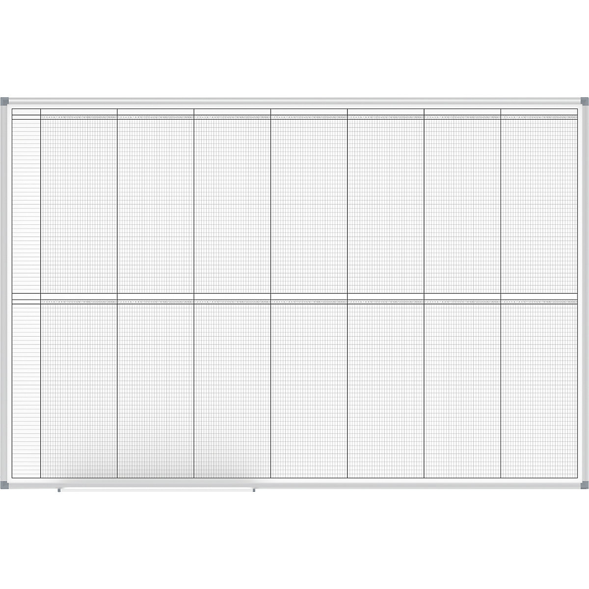 Tablica do planowania – MAUL, planner roczny, widok 2 x 6 miesięcy, szer. 1500 mm-0