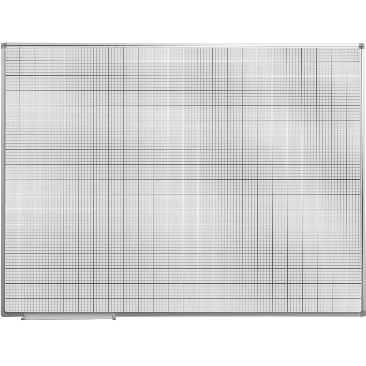 Tablica rastrowa – eurokraft basic, lakierowanie na kolor biały, szer. x wys. 1200 x 900 mm, Raster 10 x 10 / 50 x 50 mm-0