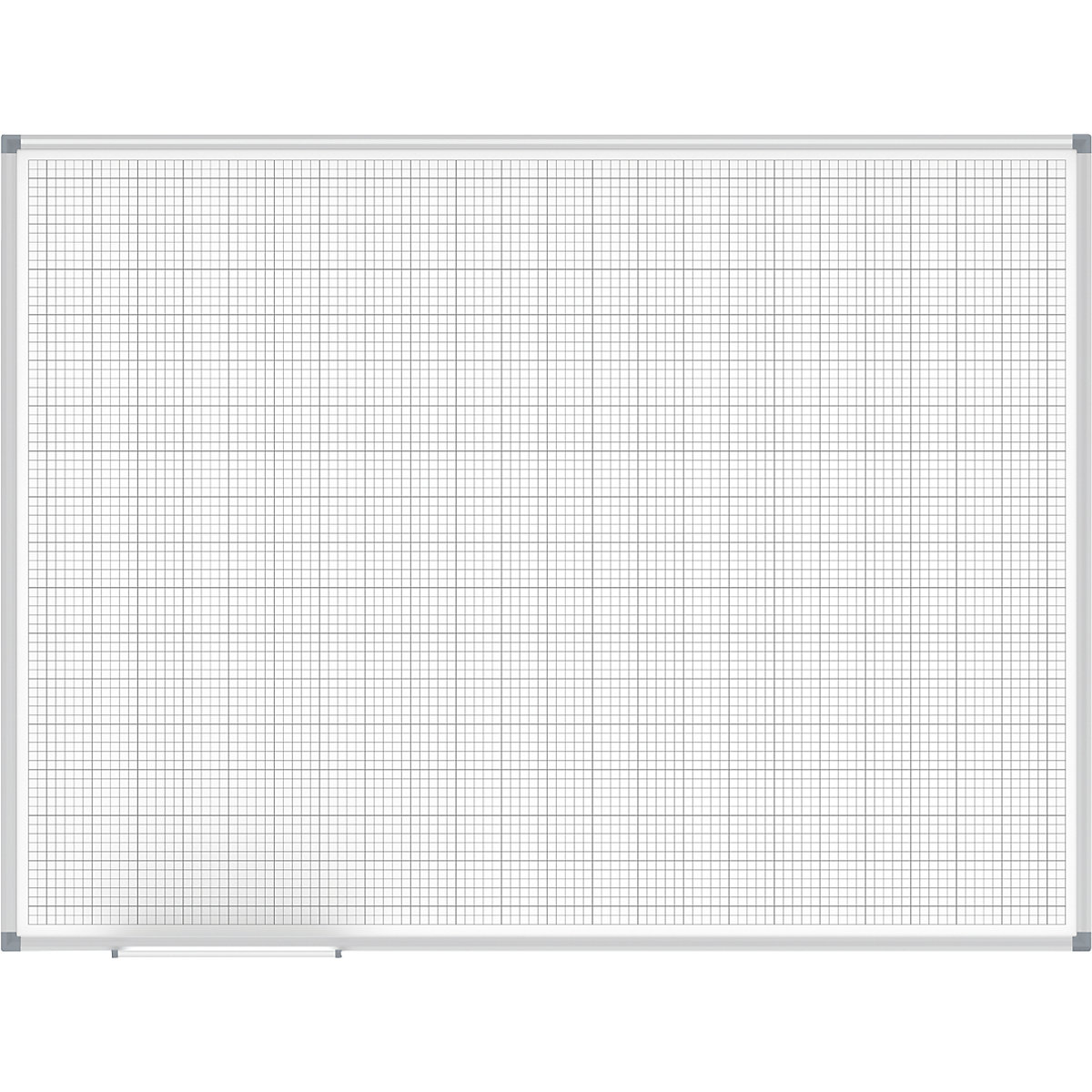 Tablica z nadrukiem w kratkę MAULstandard, biała – MAUL, raster 10 x 10 / 50 x 50 mm, szer. x wys. 1200 x 900 mm-0