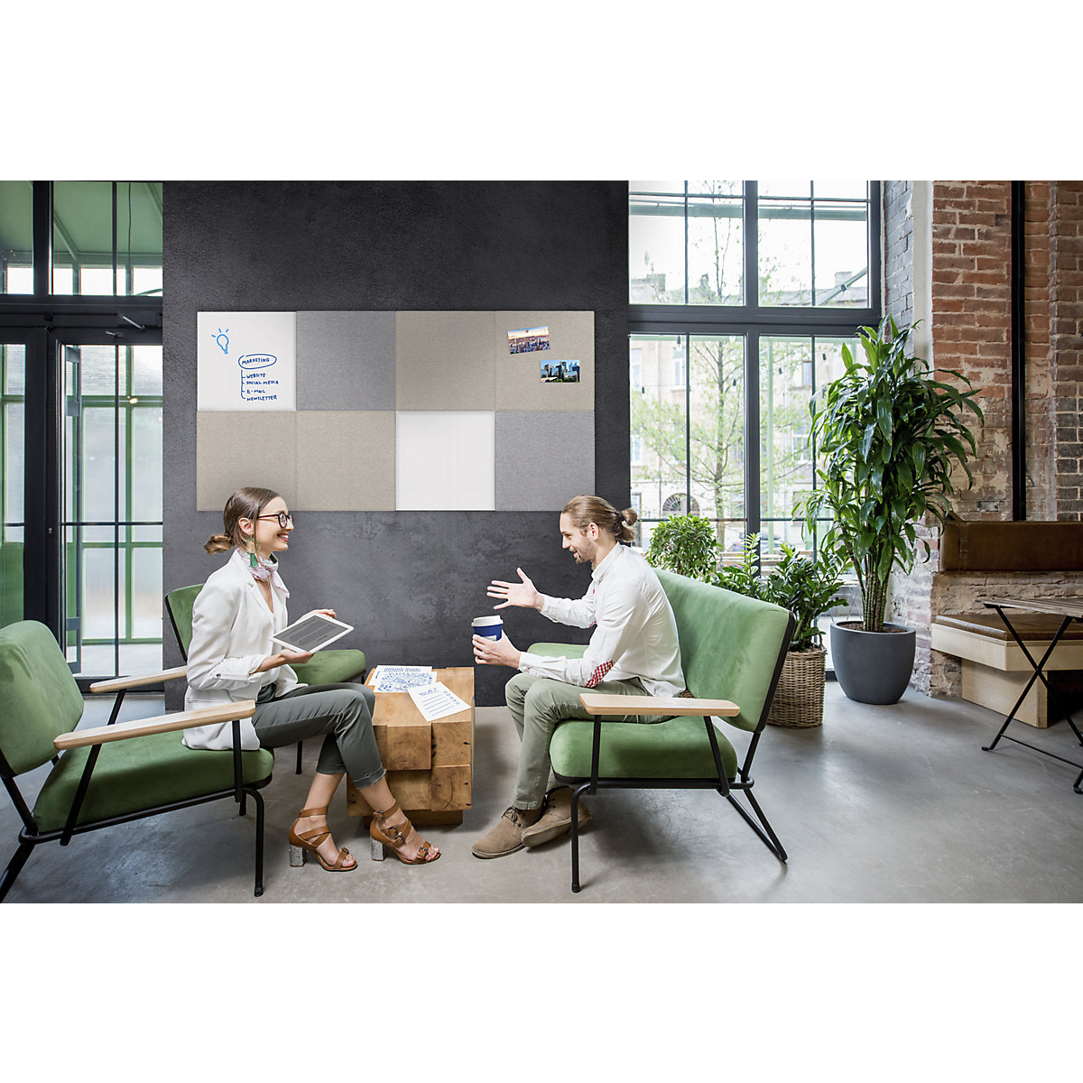 Ścianka do przypinania z izolacją dźwiękową BOARD-UP – Legamaster (Zdjęcie produktu 5)-4