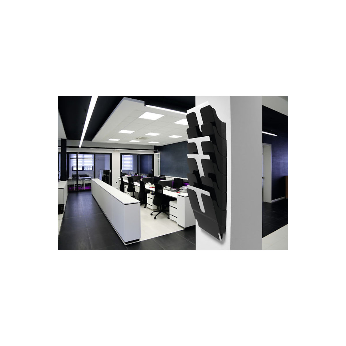 Compartiment pentru formulare FLEXIPLUS, pentru montaj pe perete – DURABLE (Imagine produs 4)-3