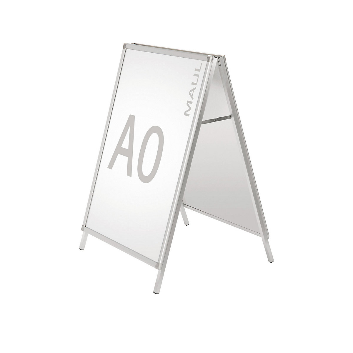 Opritor clienți, cu două fețe – MAUL, aluminiu, rezistent la intemperii, pentru DIN A0-0