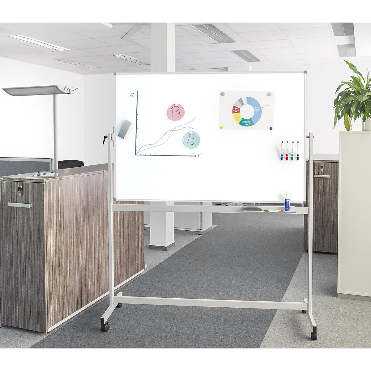 Panou whiteboard mobil – MAUL (Imagine produs 4)-3
