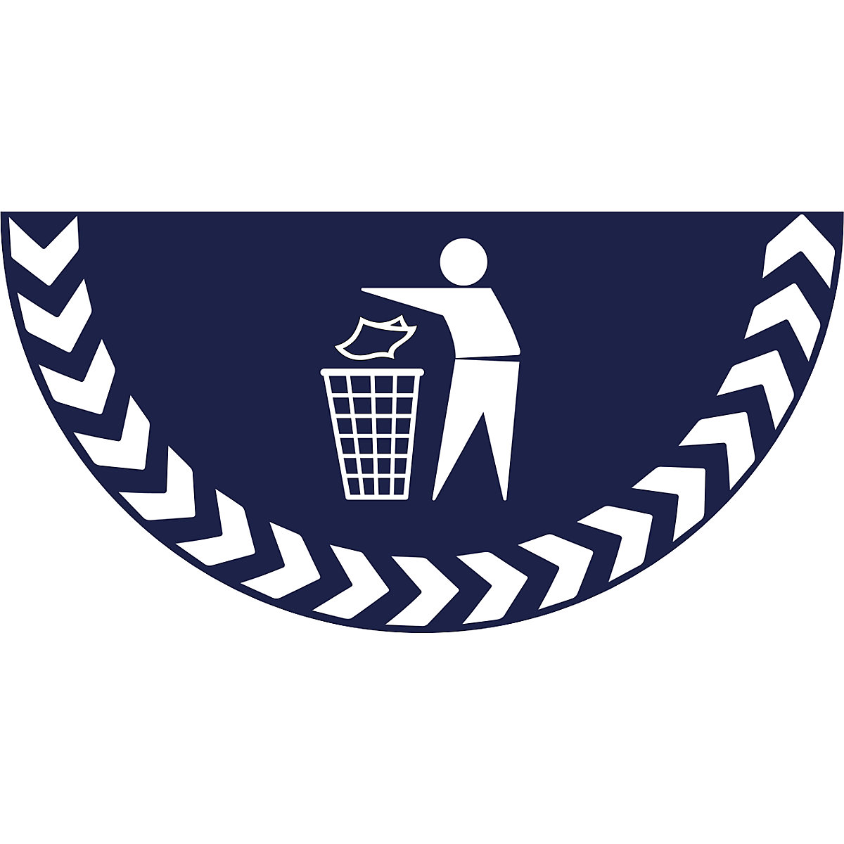 Pictogramă din PVC, semicerc