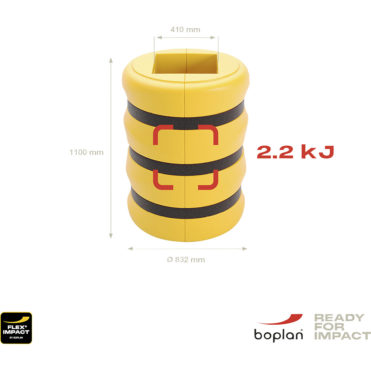 Protecție pentru stâlpi pentru interior și exterior – Boplan (Imagine produs 4)-3