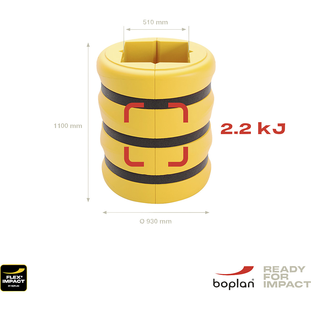 Protecție pentru stâlpi pentru interior și exterior – Boplan (Imagine produs 4)-3