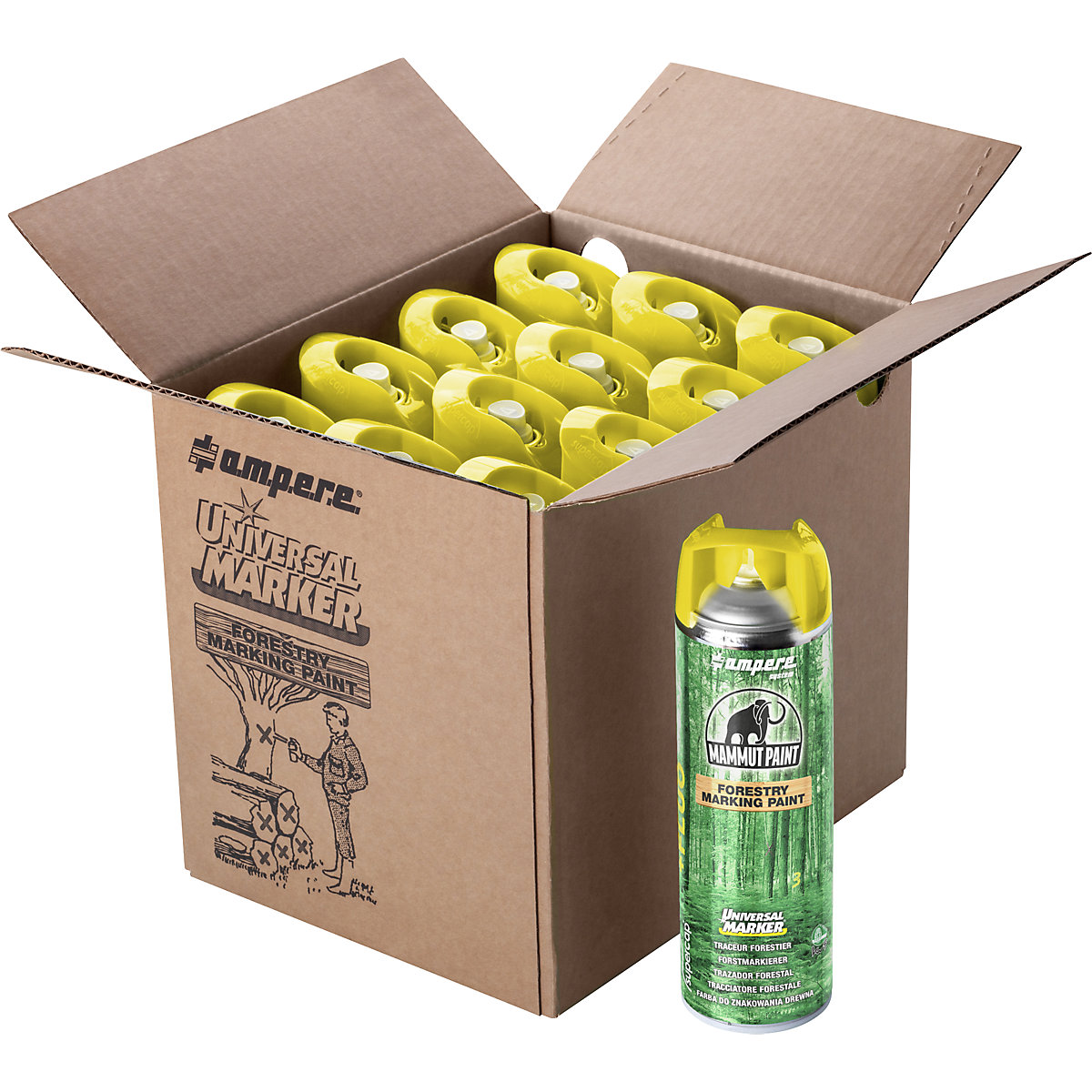 Marcator forestier Mammut Paint Universal Marker® fluorescent – Ampere (Imagine produs 3)-2