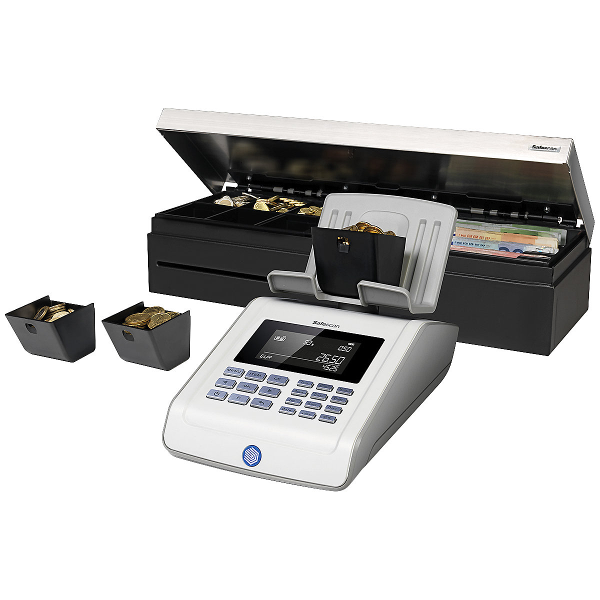 Set de pahare de monede pentru sertar de bani – Safescan (Imagine produs 2)-1