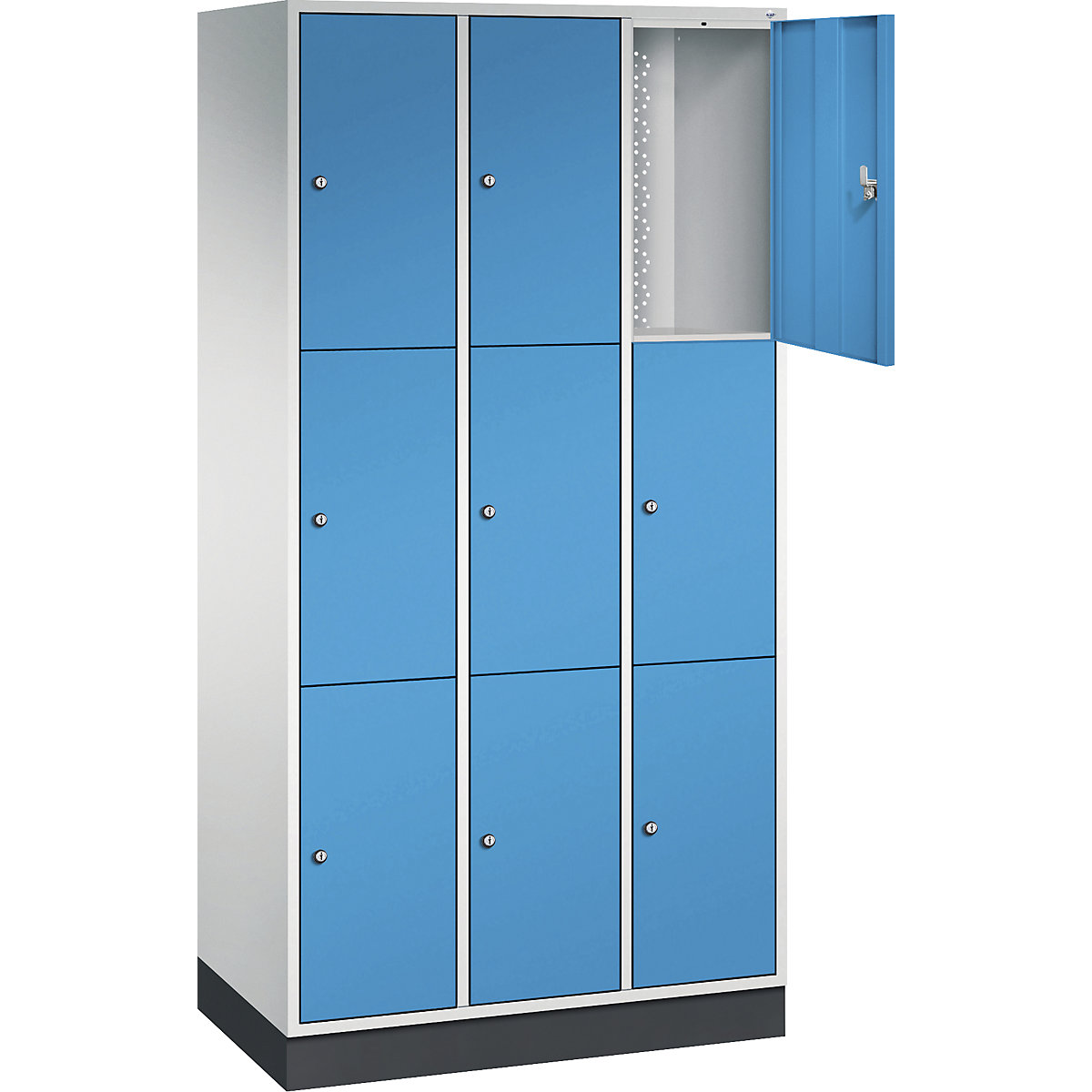 Dulap cu 3 compartimente cu încuietoare Intro – C+P (Imagine produs 2)-1