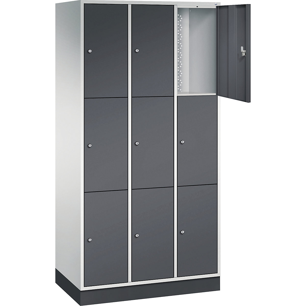 Dulap cu 3 compartimente cu încuietoare Intro – C+P (Imagine produs 2)-1