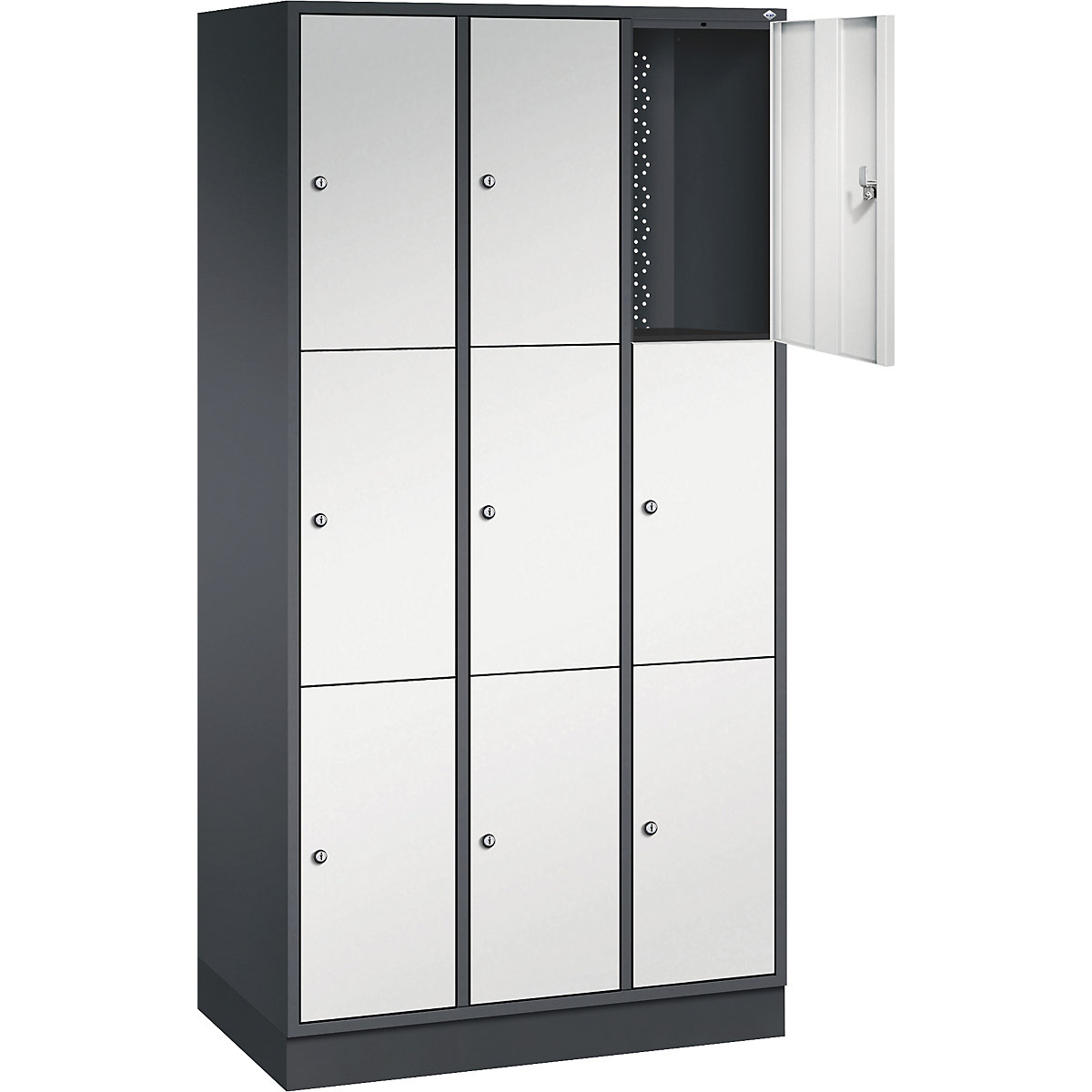 Dulap cu 3 compartimente cu încuietoare Intro – C+P (Imagine produs 2)-1