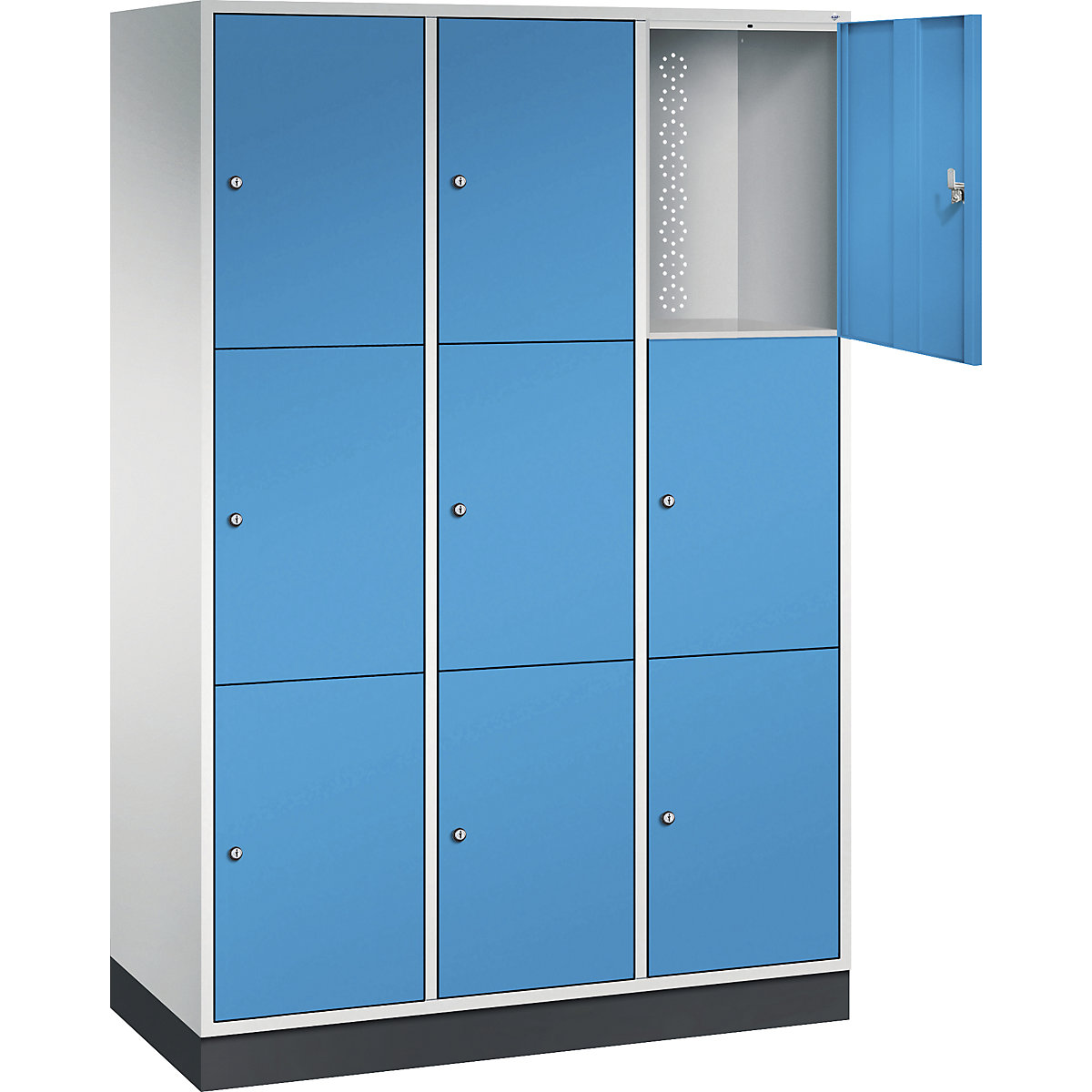 Dulap cu 3 compartimente cu încuietoare Intro – C+P (Imagine produs 2)-1