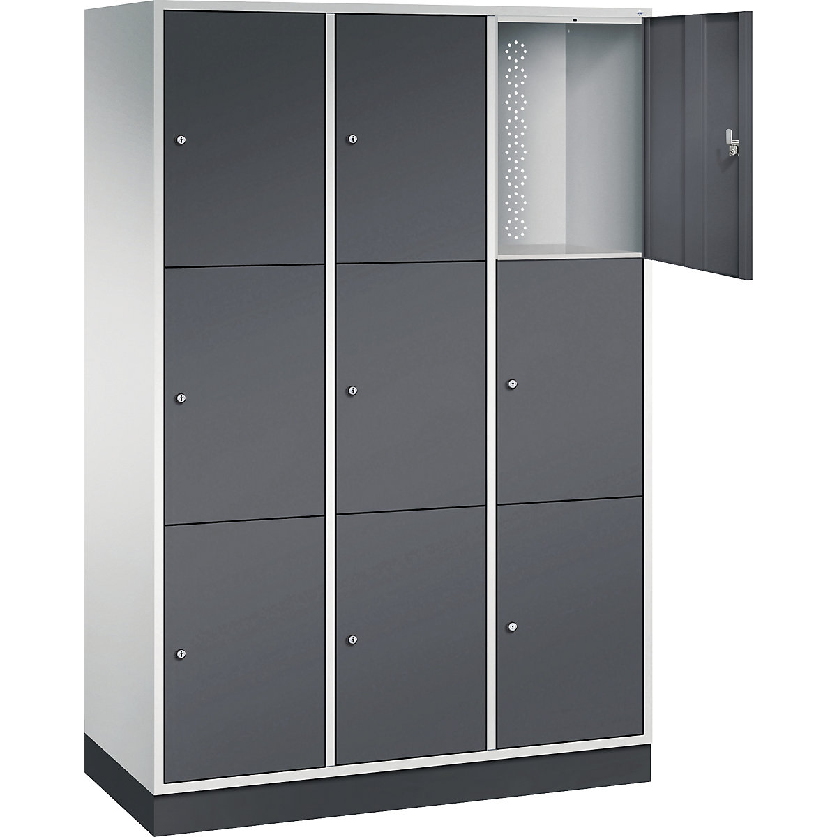 Dulap cu 3 compartimente cu încuietoare Intro – C+P (Imagine produs 2)-1