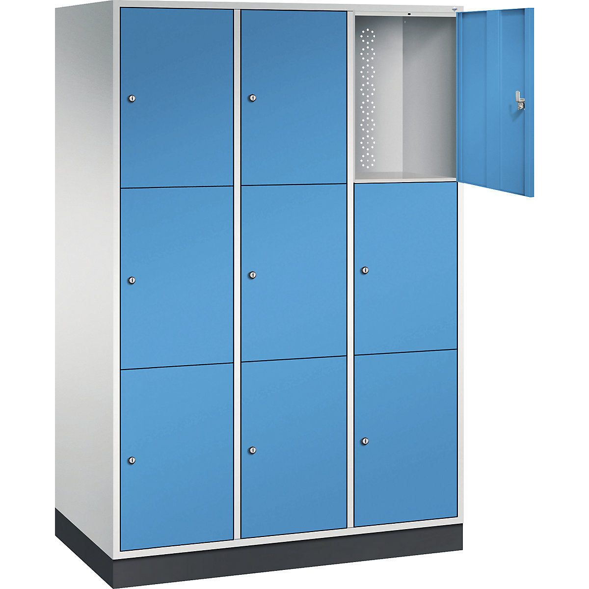 Dulap cu 3 compartimente cu încuietoare Intro – C+P (Imagine produs 2)-1